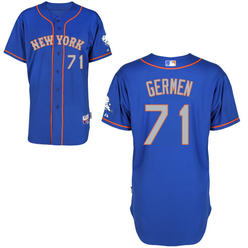 Gonzalez Germen #71 mlb Jersey-New York Mets Women's Authentic Blue Road Baseball Jersey